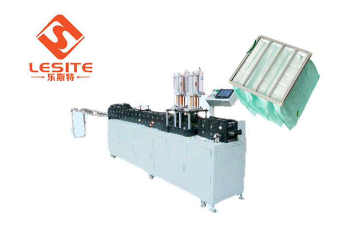 380V/50Hz पावर सप्लाई एयर फिल्टर फ्रेम बनाने की मशीन Omron नियंत्रण प्रणाली के साथ अनुकूलन योग्य फ्रेम आकार